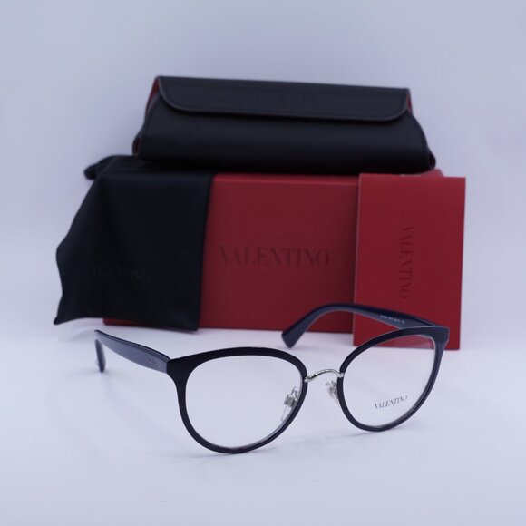 Valentino VA1004 3010 Cat Eye Eyeglasses – Blue 52mm - Picture 4 of 9
